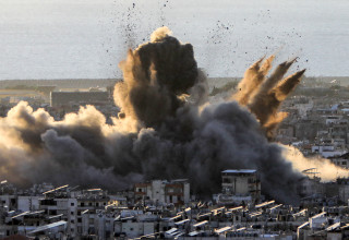תקיפה בלבנון (צילום: AFP via Getty Images)