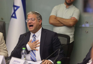 איתמר בן גביר בדיון בוועדה לביטחון לאומי של הכנסת (צילום: מרק ישראל סלם)