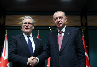 רג'פ טאיפ ארדואן, קיר סטארמר (צילום: רויטרס)