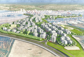 שכונת מגורים חדשה בחלק הדרומי של העיר יקנעם עילית (צילום: משרד כהן וינד ושות' אדריכלות ותכנון ערים)