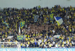 שילמו מחיר כד. אוהדי מכבי תל אביב (צילום: דני מרון)