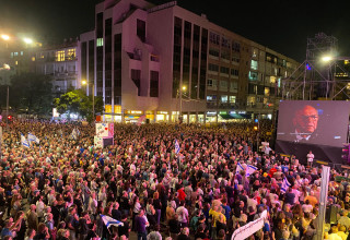 העצרת לציון 30 שנה לרצח יצחק רבין, 2025 (צילום: אבשלום ששוני)