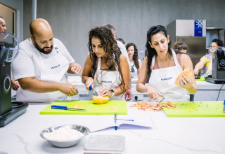 מתחם קולינריה עכשווית לסדנאות בישול (צילום: שני צדקריו)