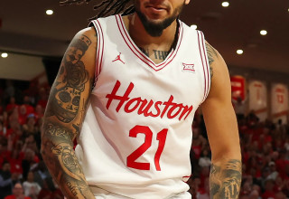 שחקן מכללת יוסטון, עמנואל שארפ (צילום: GettyImages, Kenneth Richmond)