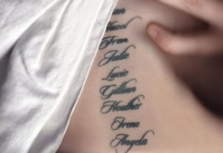 14 אקסים, 14 אימהות, 14 קעקועים (צילום: צילום מסך אינסטגרם)