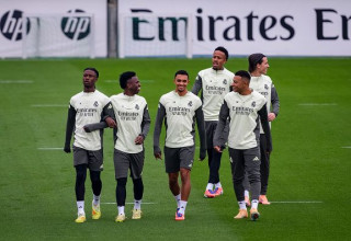 שחקני ריאל מדריד מוכנים לליברפול (צילום: NurPhoto / Contributor)