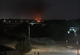 פיצוץ רכב בחדרה (צילום: רשתות חברתיות, שימוש לפי סעיף 27 א')