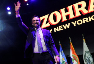 זוהרן ממדאני לאחר הניצחון בבחירות (צילום: רויטרס)