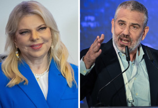 ינון מגל ושרה נתניהו (צילום: Chaim Goldberg/Flash90,Arie Leib Abrams/Flash90)