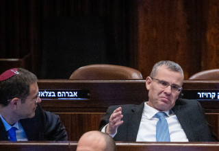 יריב לוין, משה סעדה (צילום: יונתן זינדל, פלאש 90)