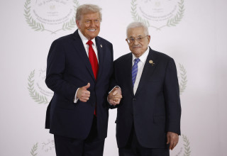 אבו מאזן ודונלד טראמפ (צילום: רויטרס)