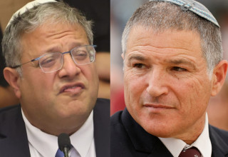 דוד זיני, איתמר בן גביר (צילום: מרק ישראל סלם,רויטרס)