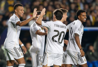 רודריגו ושחקני ריאל מדריד (צילום: Pedro Castillo / Contributor)