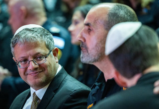 איתמר בן גביר, דני לוי (צילום: יונתן זינדל פלאש 90)