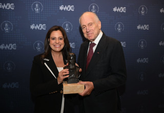 פרס תיאודור הרצל לשנת 2025  לג׳ון פטרמן ואליס סטפאניק (צילום: שחר אזרן)