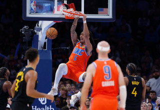 שחקן אוקלהומה סיטי ת'אנדר, ג'יילין וויליאמס (צילום: רויטרס)