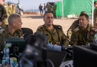 הרמטכ"ל אייל זמיר בתרגיל הדו-אוגדתי של אוגדת יהודה ושומרון (צילום: דובר צה"ל)