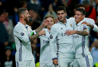 ראמוס, חאמס רודריגס, מוראטה ומודריץ' (צילום: GettyImages)