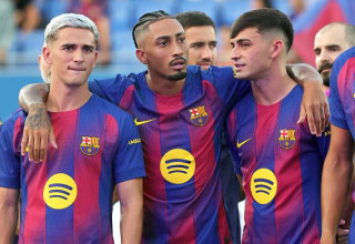 פדרי, גאבי וראפיניה (צילום: NurPhoto / Contributor)