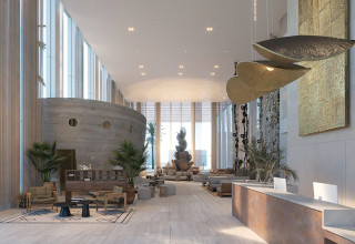 מבט לקבלת האורחים מלון איסלה בראון (צילום: תומאס בלגולה)