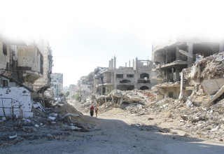 הריסות בעזה (צילום: רויטרס)