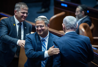 איתמר בן גביר במליאת הכנסת (צילום: יונתן זינדל פלאש 90)