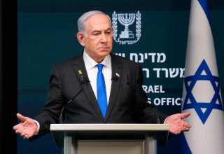 בנימין נתניהו (צילום: OHAD ZWIGENBERG/POOL/AFP via Getty Images)