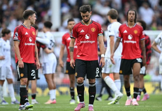 שחקני מנצ'סטר יונייטד מאוכזבים (צילום: JUSTIN TALLIS)