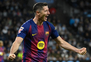 רוברט לבנדובסקי, ברצלונה (צילום: GettyImages)