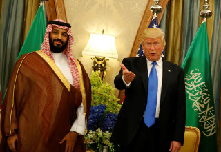 דונלד טראמפ ומוחמד בן סלמאן (צילום: רויטרס)