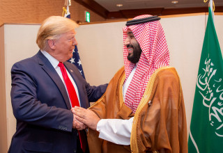 מוחמד בן סלמאן ודונלד טראמפ (צילום: רויטרס)