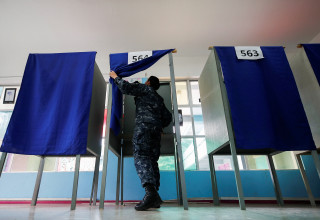 הכנות לבחירות בצ'ילה (צילום: רויטרס)