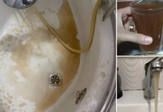 מי בוץ בברזים בטורקיה (צילום: צילום מסך רשת X)