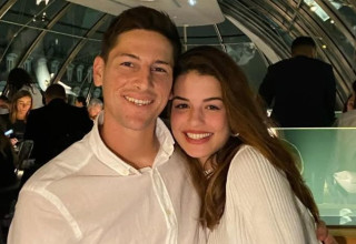 גוני נאור ובת זוגו לילך (צילום: מסך, אינסטגרם)