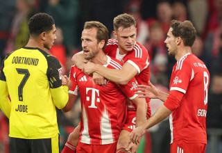 שחקני באיירן מינכן ודורטמונד במפגש האחרון (צילום: Stefan Matzke - sampics / Contributor)
