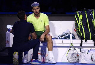 קרלוס אלקראס, טורניר גמר הסבב 2025 (צילום: רויטרס)