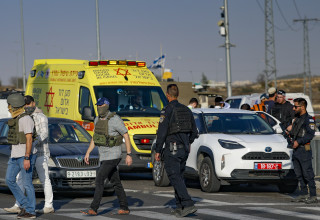 הפיגוע בגוש עציון  (צילום: חיים גולדברג פלאש 90)