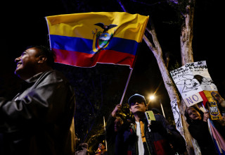 מחאות בעקבות משאל העם באקוודור (צילום: רויטרס)