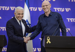 נעם תיבון מצטרף ליד עתיד, יאיר לפיד  (צילום: אבשלום ששוני ופלאש 90)