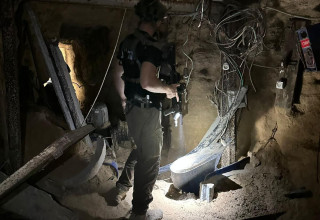 תוואי תת הקרקע בו הוחזק סגן הדר גולדין ז"ל (צילום: דובר צה"ל)