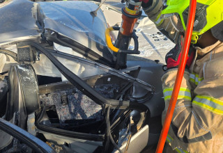 תאונה בכביש 85 (צילום: אורי כהן,כב"ה צפון)