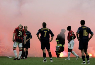 הדרבי של מילאנו. 2005 (צילום: GettyImages)