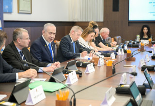 בנימין נתניהו, ישיבת ממשלה (צילום: מעיין טואף/לע״מ)