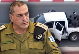אייל זמיר, טנדר עם מחבלי חמאס בשדרות (צילום: דובר צה"ל)