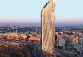 הדמיית עין כרם טאוור ירושלים (צילום: ADRIAN SMITH & GORDON GILL Architrcture)