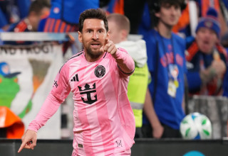 שחקן אינטר מיאמי ליאונל מסי (צילום: GettyImages, Jeff Dean)