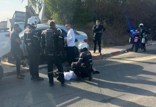 זירת האירוע (צילום: דוברות המשטרה)