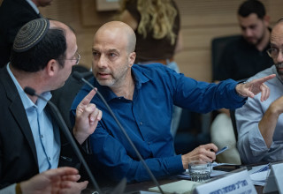 גור בליי בעימות עם שמחה רוטמן (צילום: יונתן זינדל, פלאש 90)