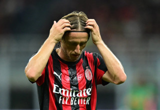 שחקן מילאן לוקה מודריץ' (צילום: רויטרס)