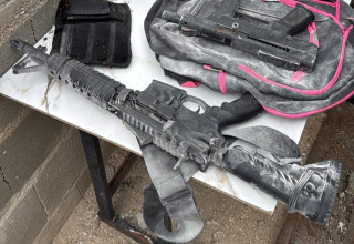 אמצעי הלחימה שנתפסו במהלך פעילות צה"ל באיו"ש  (צילום: דובר צהל)